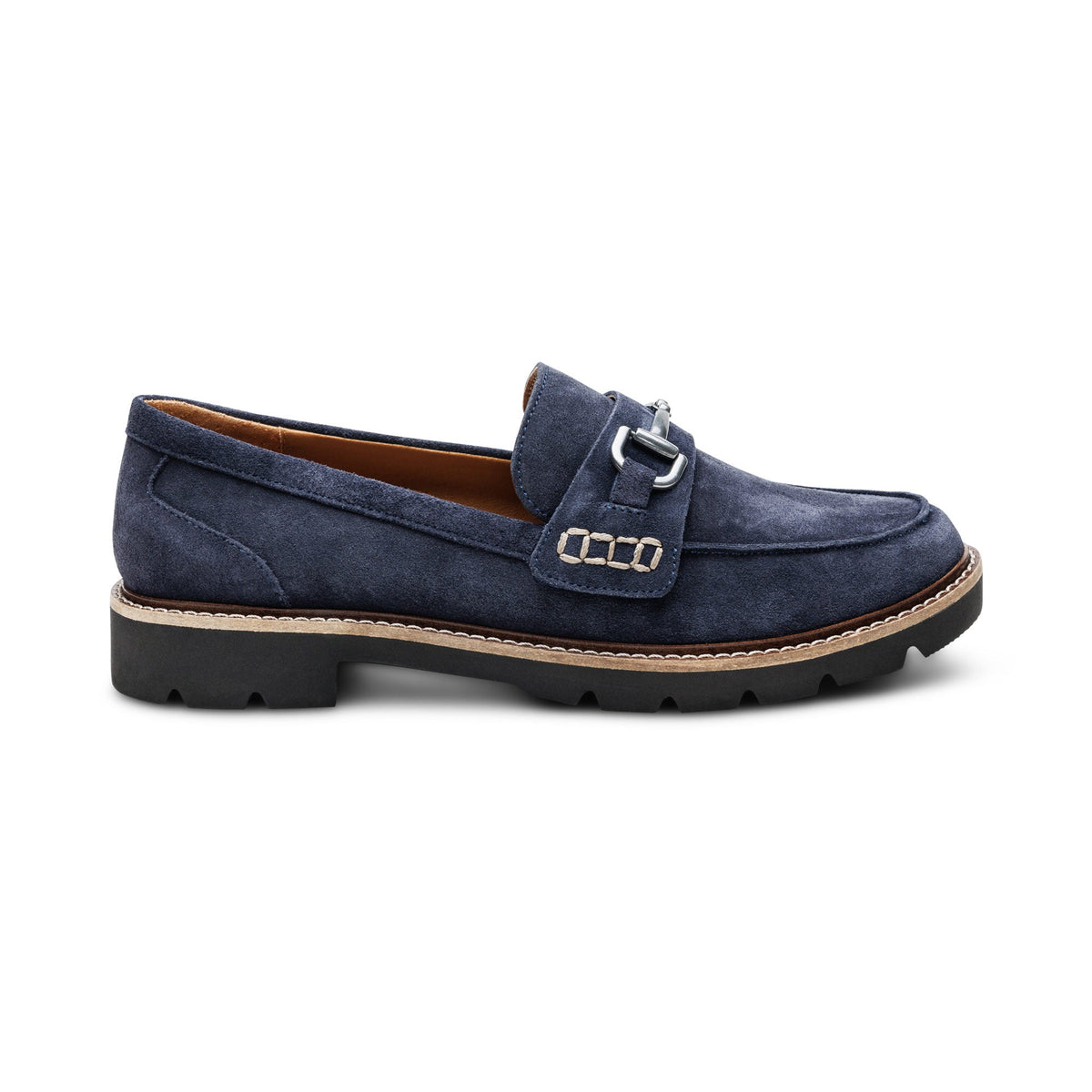 Aetrex Collette Arch Support Loafer - Navy Suede