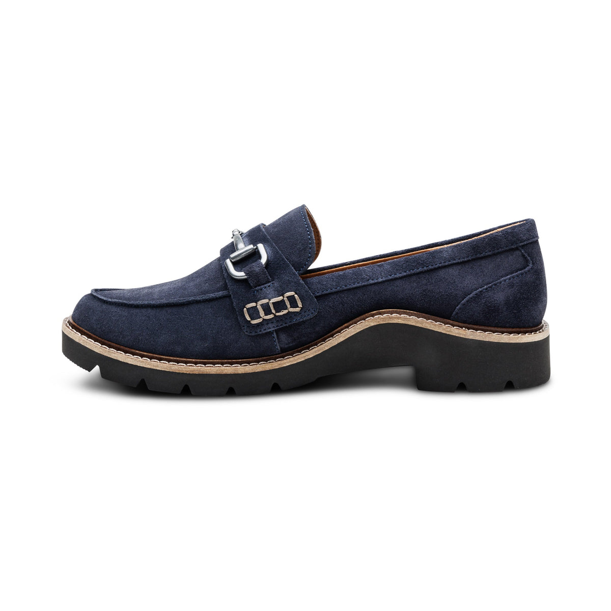Aetrex Collette Arch Support Loafer - Navy Suede