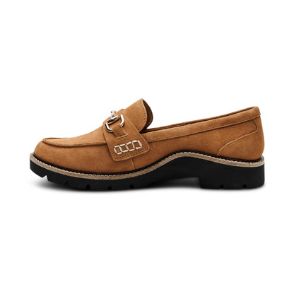 Aetrex Collette Arch Support Loafer - Tan Suede