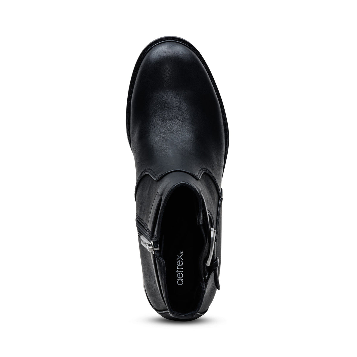 Aetrex Layla Side Zip Boot - Black