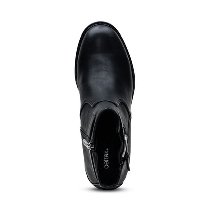 Aetrex Layla Side Zip Boot - Black