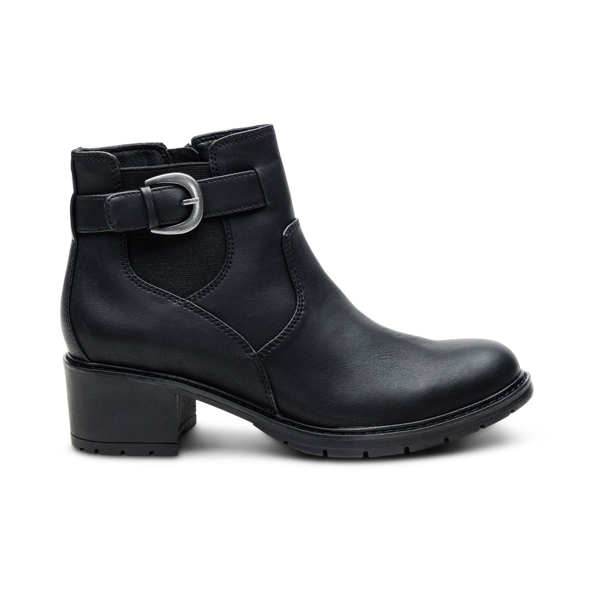 Aetrex Layla Side Zip Boot - Black