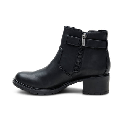 Aetrex Layla Side Zip Boot - Black