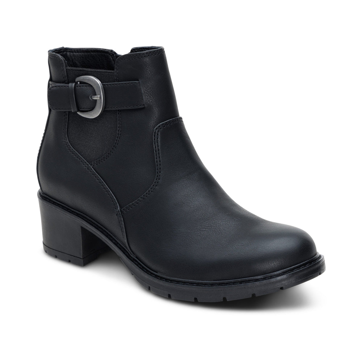 Aetrex Layla Side Zip Boot - Black