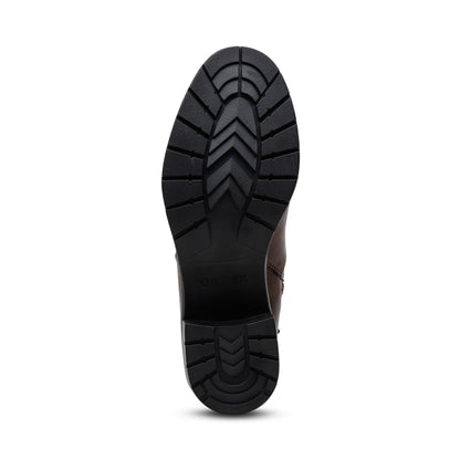 Aetrex Layla Side Zip Boot - Dark Brown