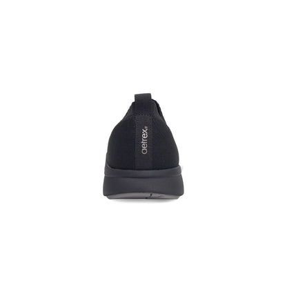 Aetrex Jocelyn Knit Slip-On Sneaker - Black/Black