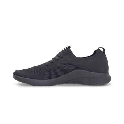 Aetrex Jocelyn Knit Slip-On Sneaker - Black/Black