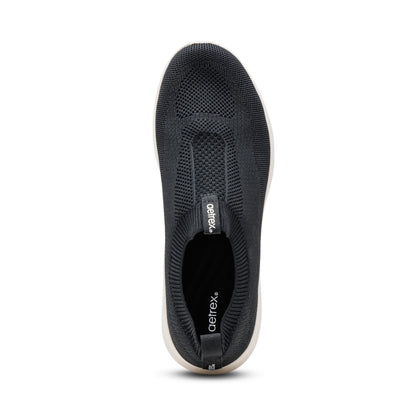 Aetrex Felicity Knit Slip-On Sneaker - Black