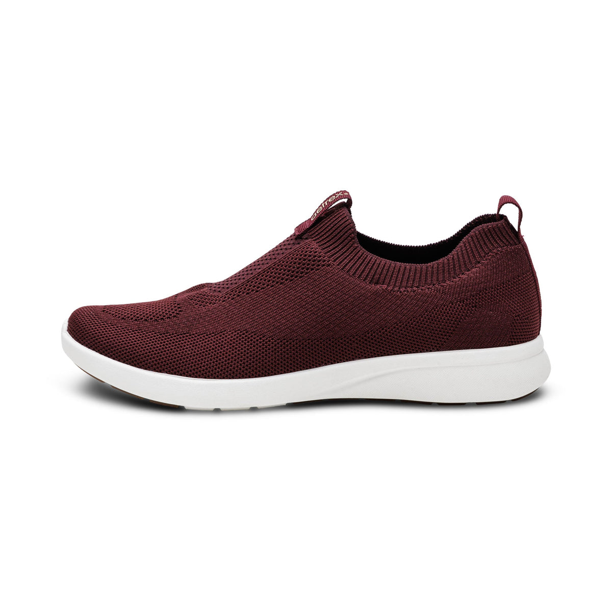 Aetrex Felicity Knit Slip-On Sneaker - Burgundy