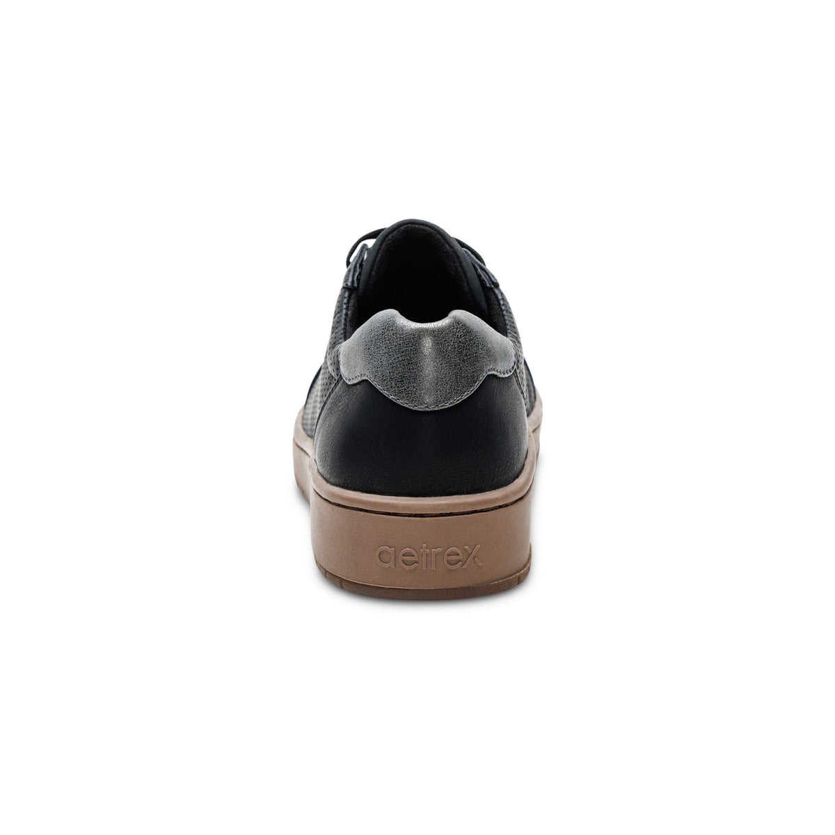 Aetrex Michaela Lace-Up Sneaker - Black/Brown
