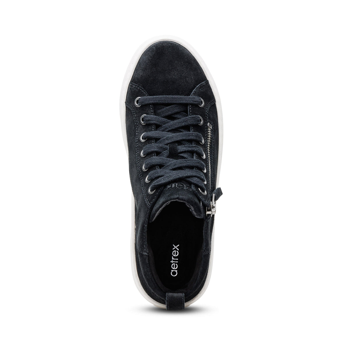 Aetrex Gianna Arch Support Platform Sneaker - Black