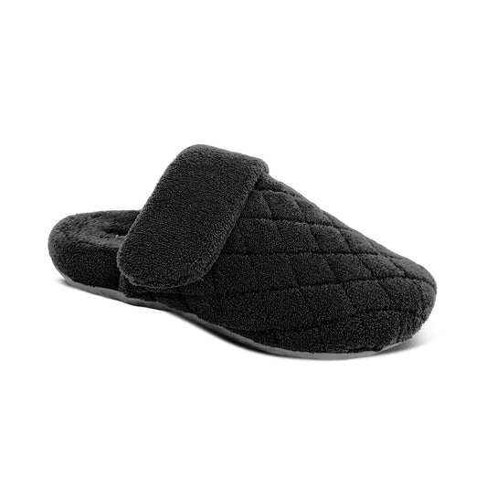 Aetrex Maya Closed Toe Slipper - Black