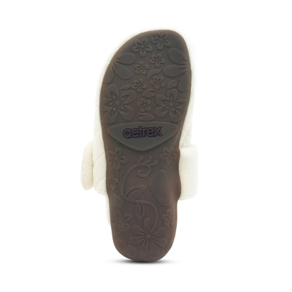 Aetrex Maya Closed Toe Slipper - Ivory