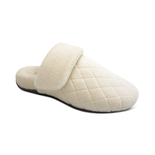 Aetrex Maya Closed Toe Slipper - Ivory