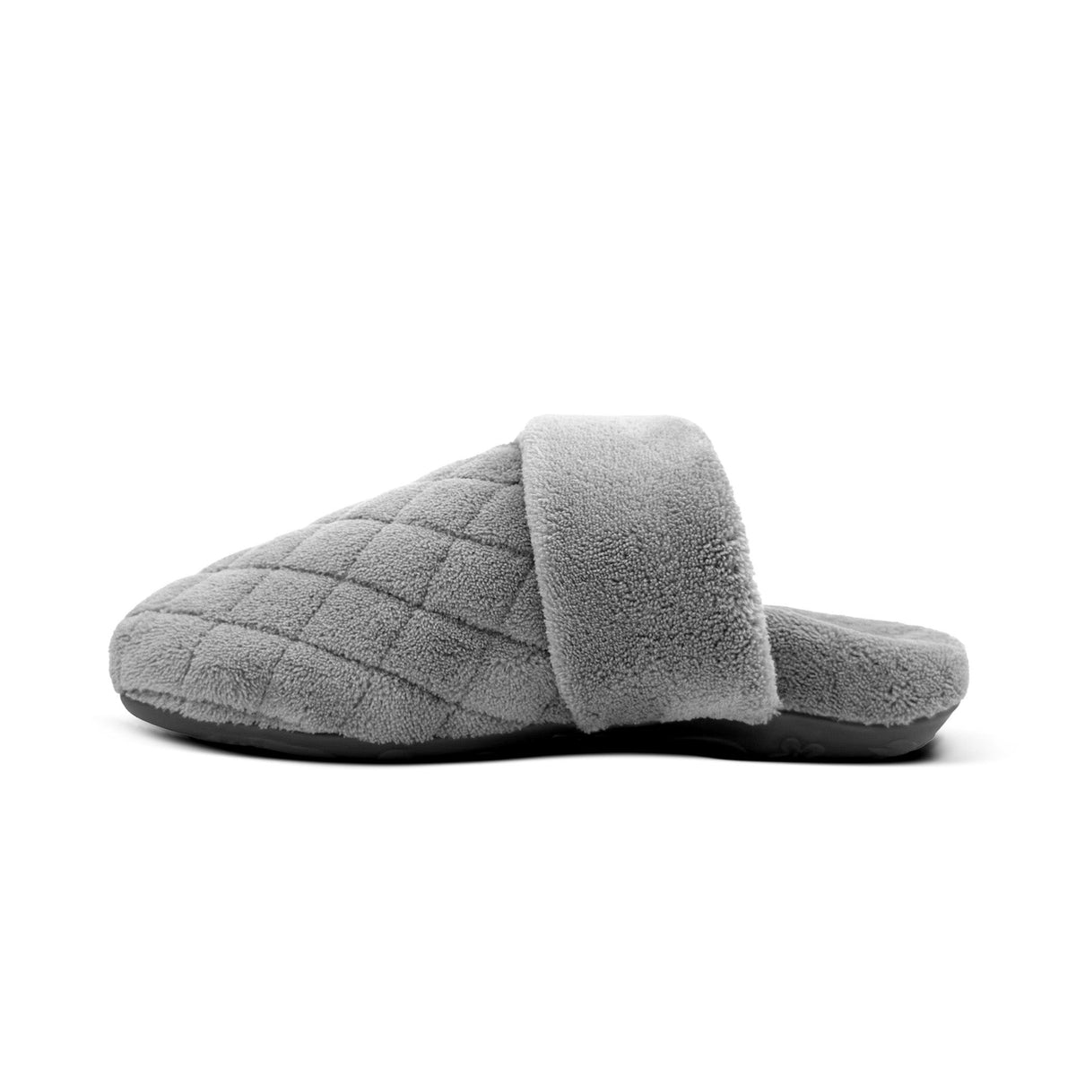 Aetrex Maya Closed Toe Slipper - Charcoal