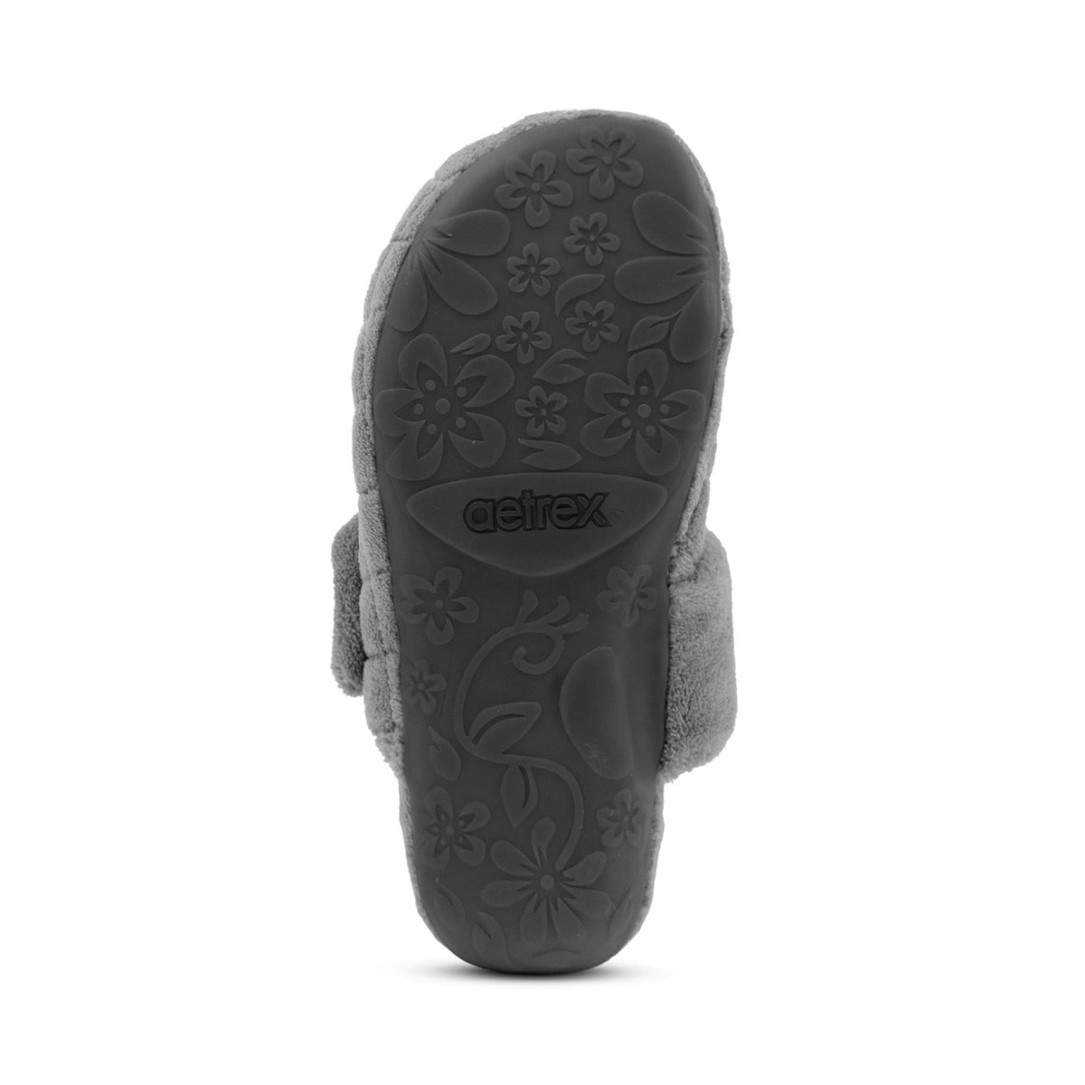 Aetrex Maya Closed Toe Slipper - Charcoal