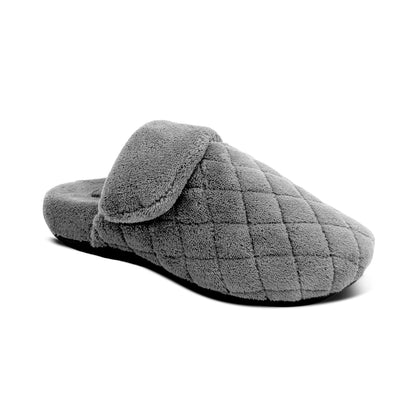 Aetrex Maya Closed Toe Slipper - Charcoal