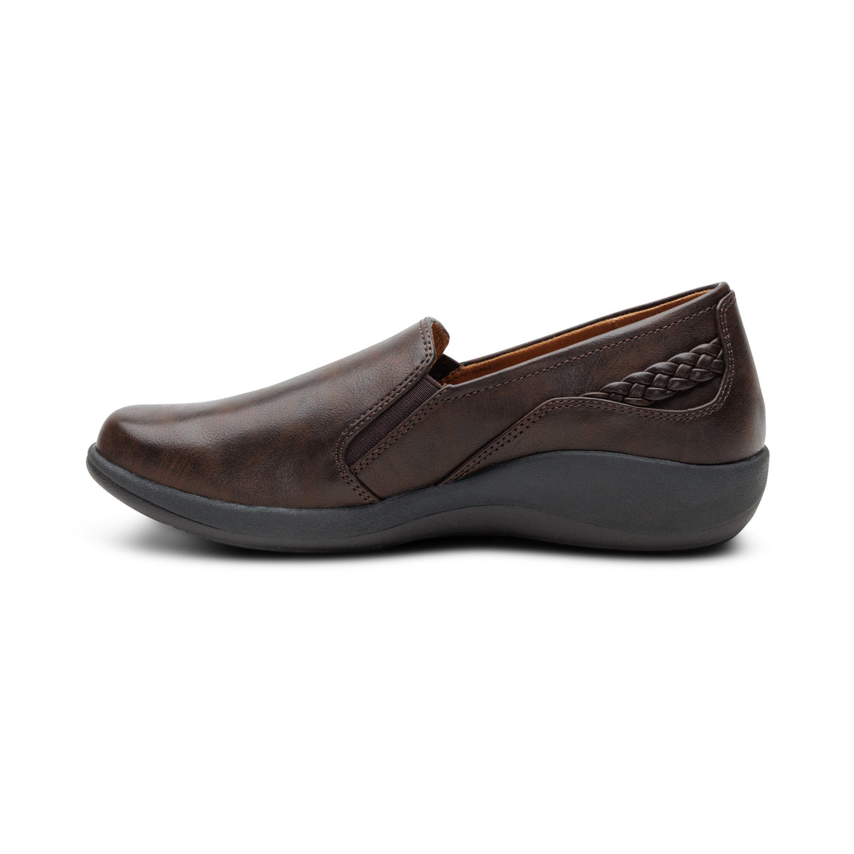 Aetrex Alice Arch Support Slip-On - Dark Brown