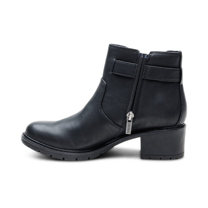 Aetrex Layla Side Zip Boot - Black