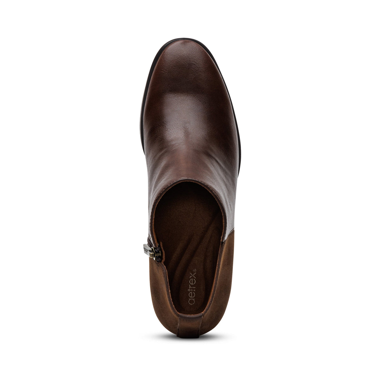Aetrex Victoria Short Bootie - Dark Brown