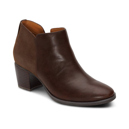 Aetrex Victoria Short Bootie - Dark Brown