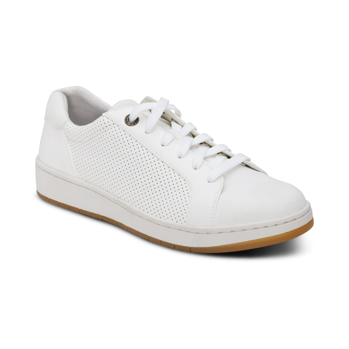 Aetrex Michaela Lace-Up Sneaker - White