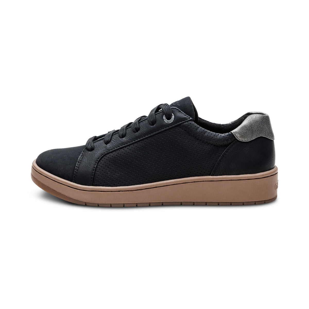 Aetrex Michaela Lace-Up Sneaker - Black/Brown