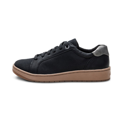 Aetrex Michaela Lace-Up Sneaker - Black/Brown