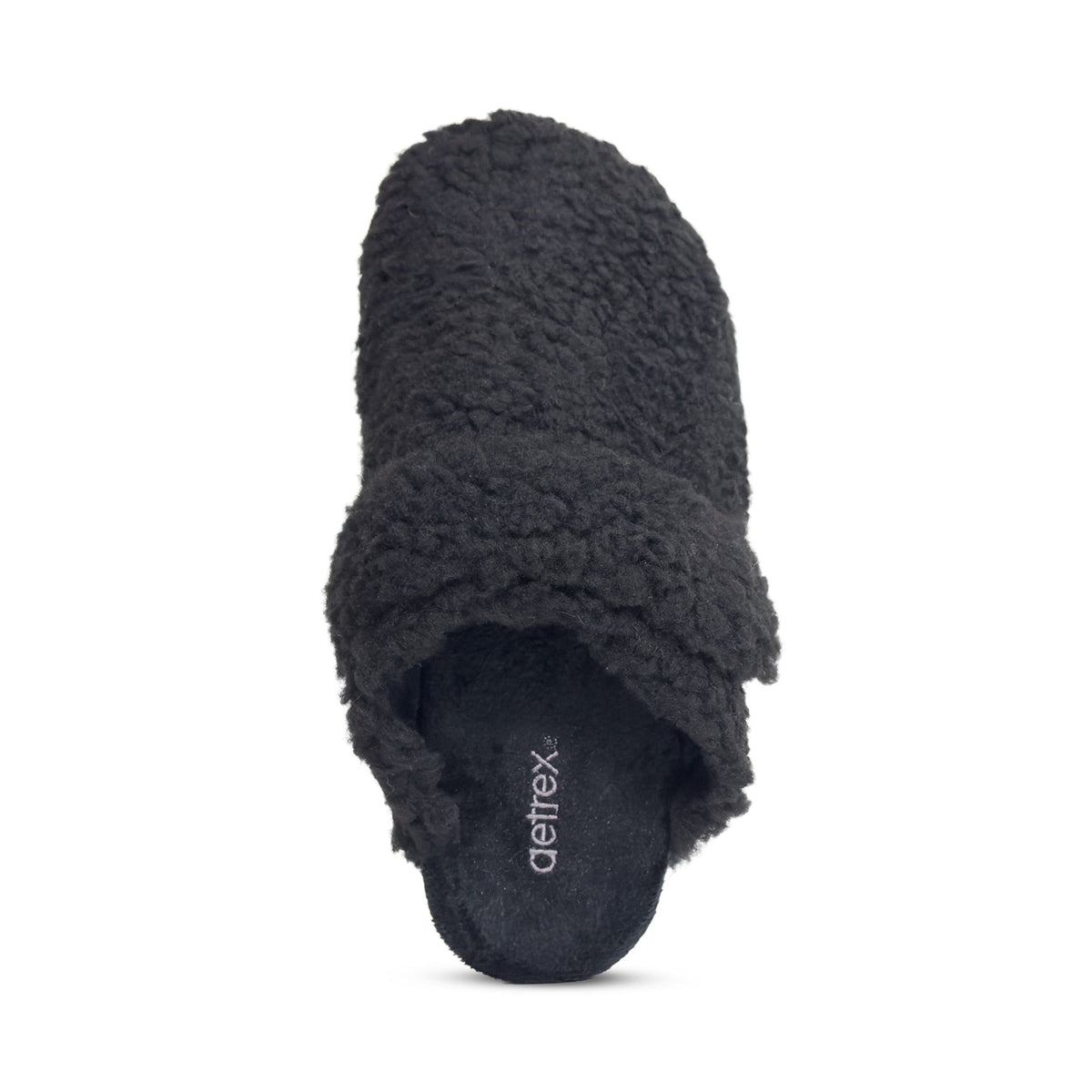 Aetrex Mia Arch Support Slipper - Black