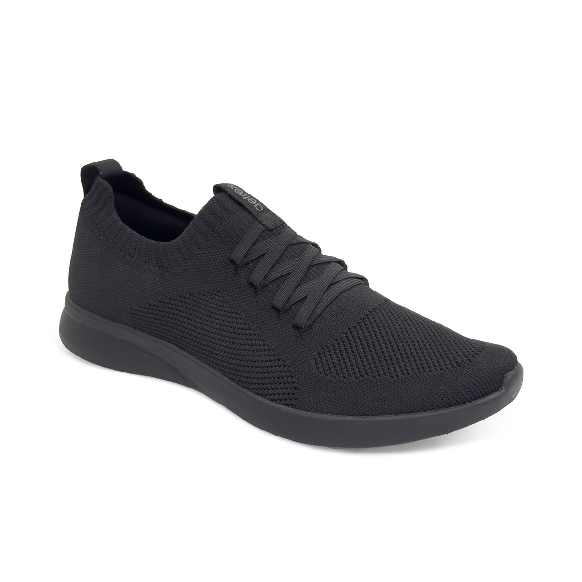 Aetrex Jocelyn Knit Slip-On Sneaker - Black/Black