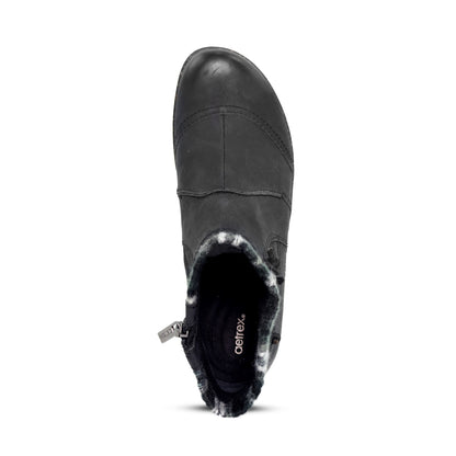 Aetrex Cammie Arch Support Sweater Boot - Black