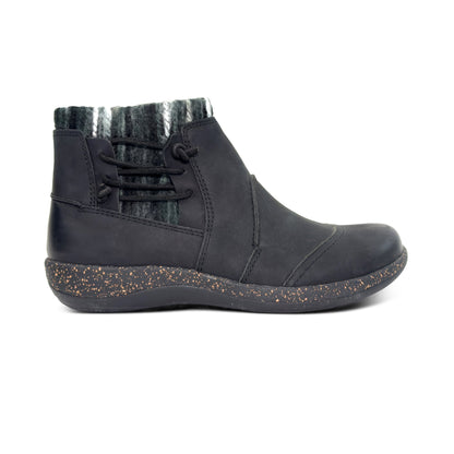 Aetrex Cammie Arch Support Sweater Boot - Black