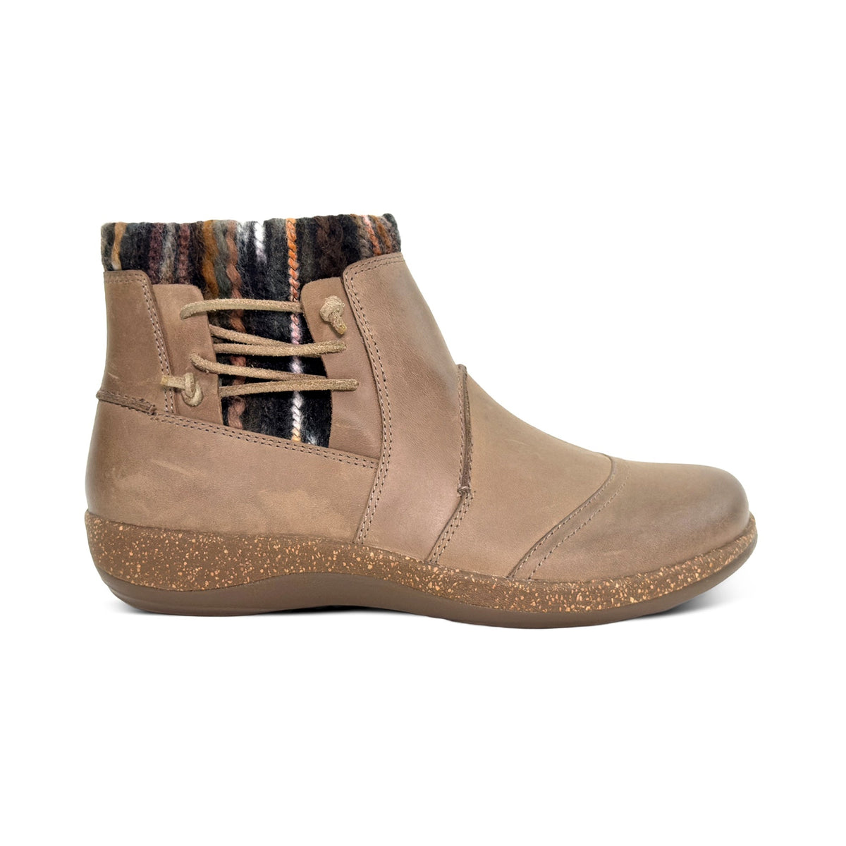 Aetrex Cammie Arch Support Sweater Boot - Cognac