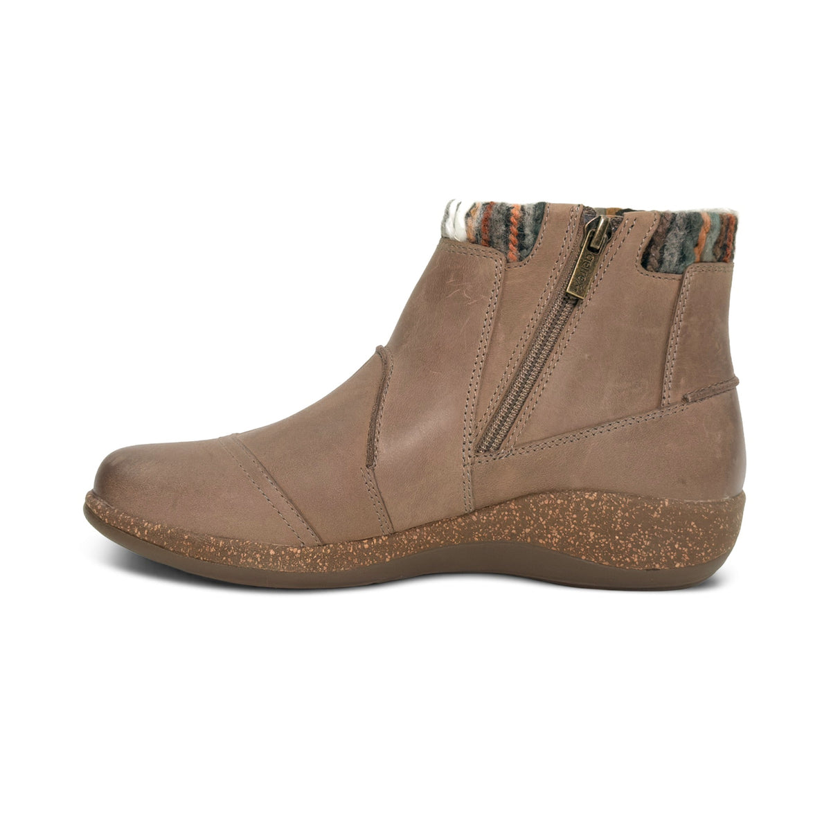 Aetrex Cammie Arch Support Sweater Boot - Cognac