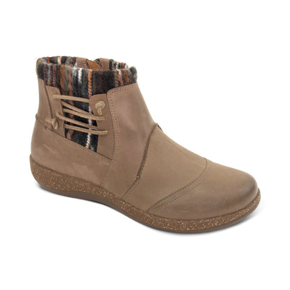 Aetrex Cammie Arch Support Sweater Boot - Cognac