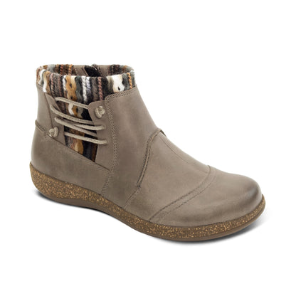 Aetrex Cammie Arch Support Sweater Boot - Charcoal
