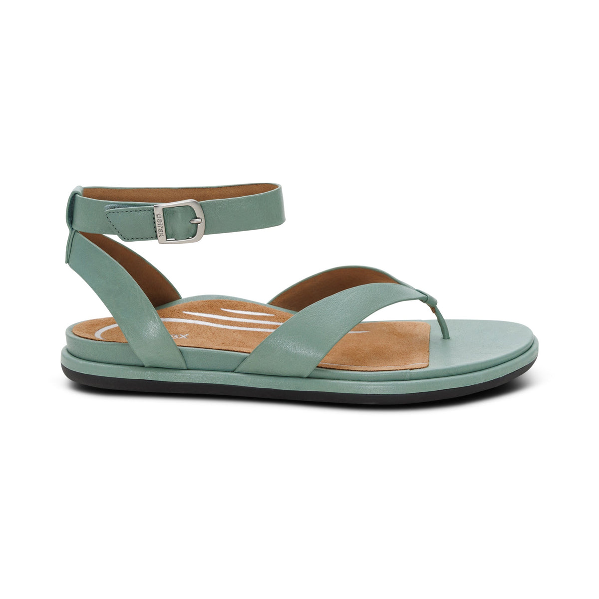 Aetrex Kendall Arch Support Thong Sandal - Sage