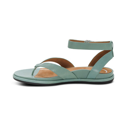 Aetrex Kendall Arch Support Thong Sandal - Sage