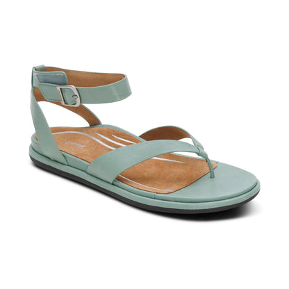 Aetrex Kendall Arch Support Thong Sandal - Sage