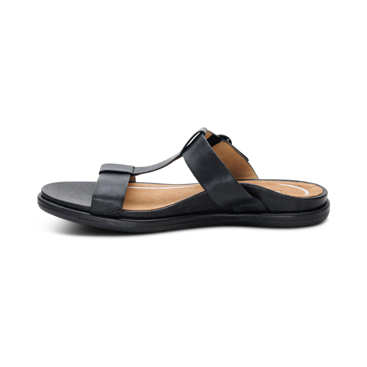 Aetrex Blaire Adjustable Slide Sandal - Black