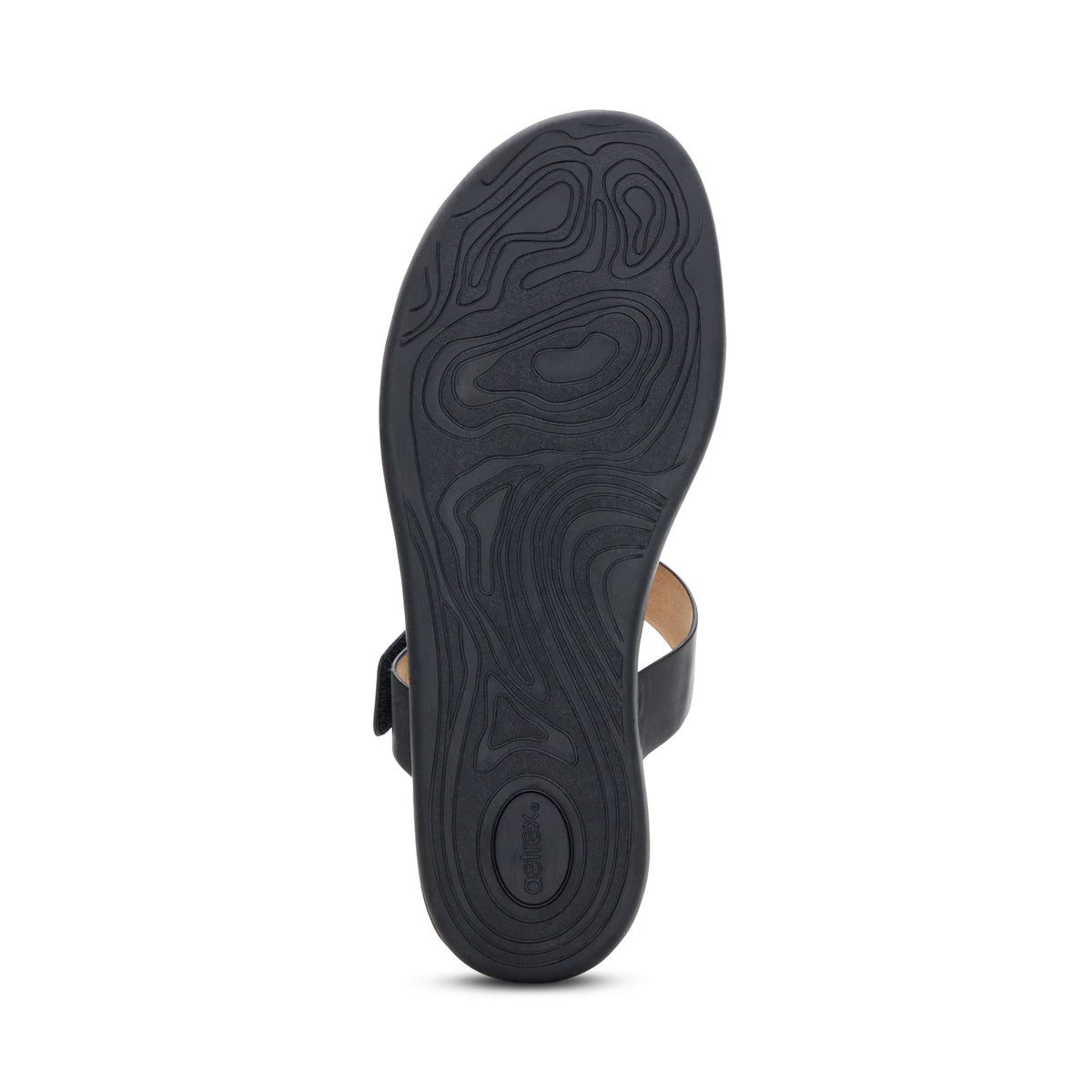 Aetrex Blaire Adjustable Slide Sandal - Black