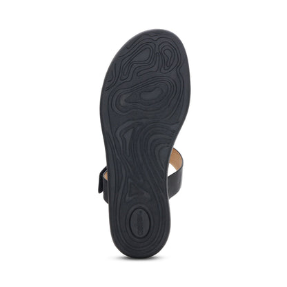 Aetrex Blaire Adjustable Slide Sandal - Black