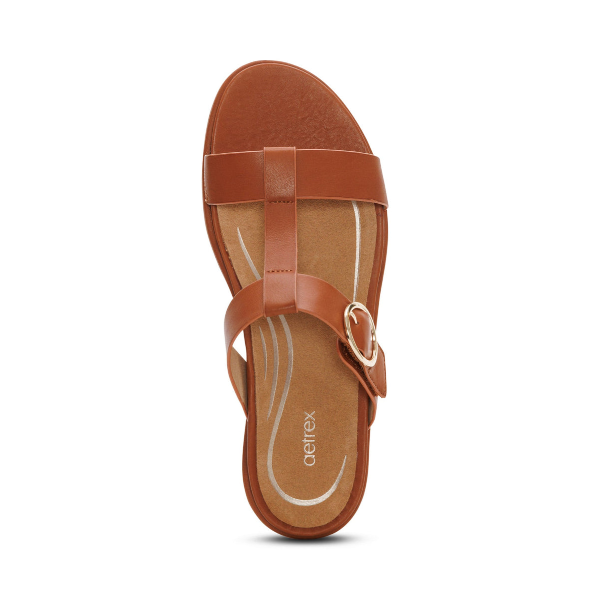 Aetrex Blaire Adjustable Slide Sandal - Ginger