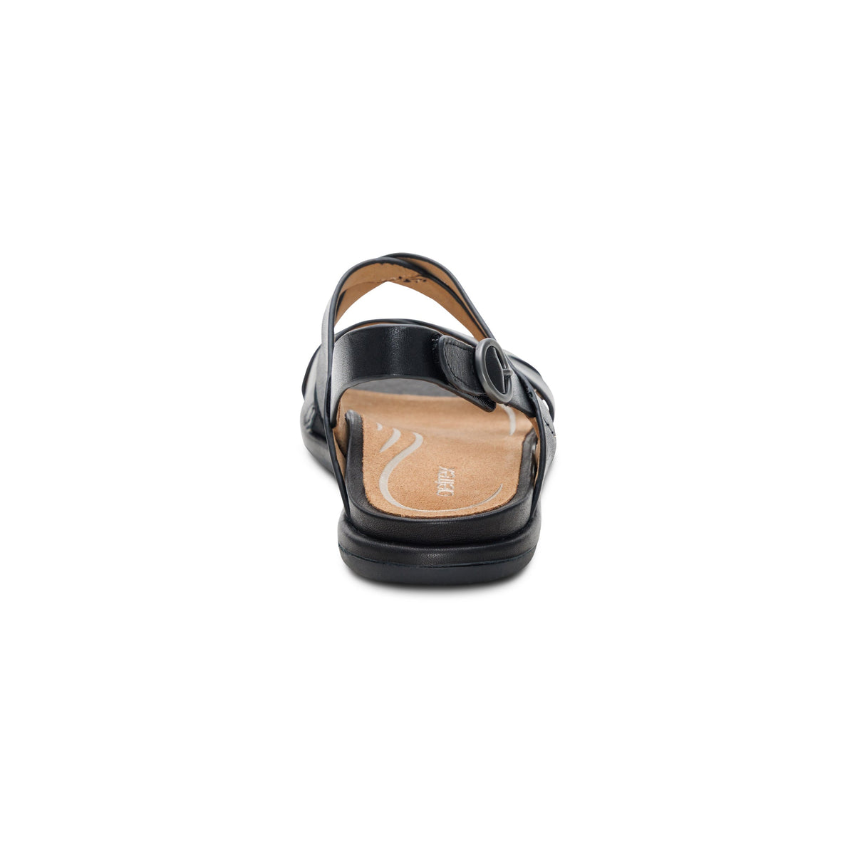 Aetrex Piper Arch Support Strap Sandal - Black
