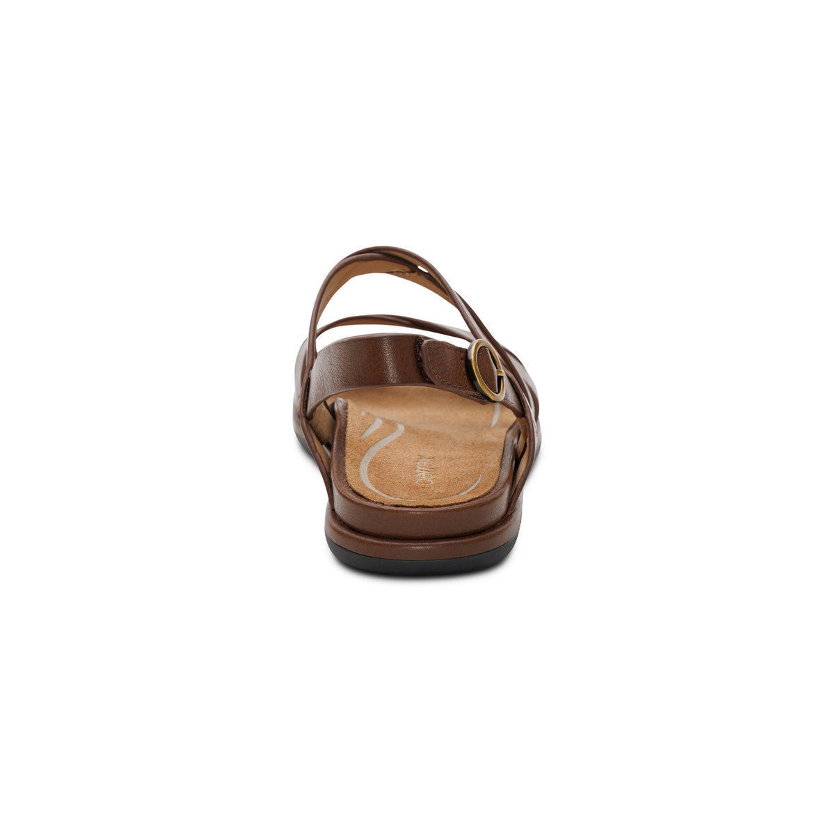 Aetrex Piper Arch Support Strap Sandal - Coffee
