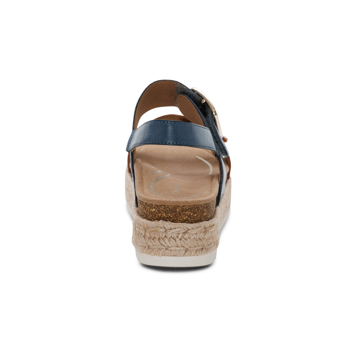 Aetrex Vania Arch Support Platform Sandal - Hazy Blue