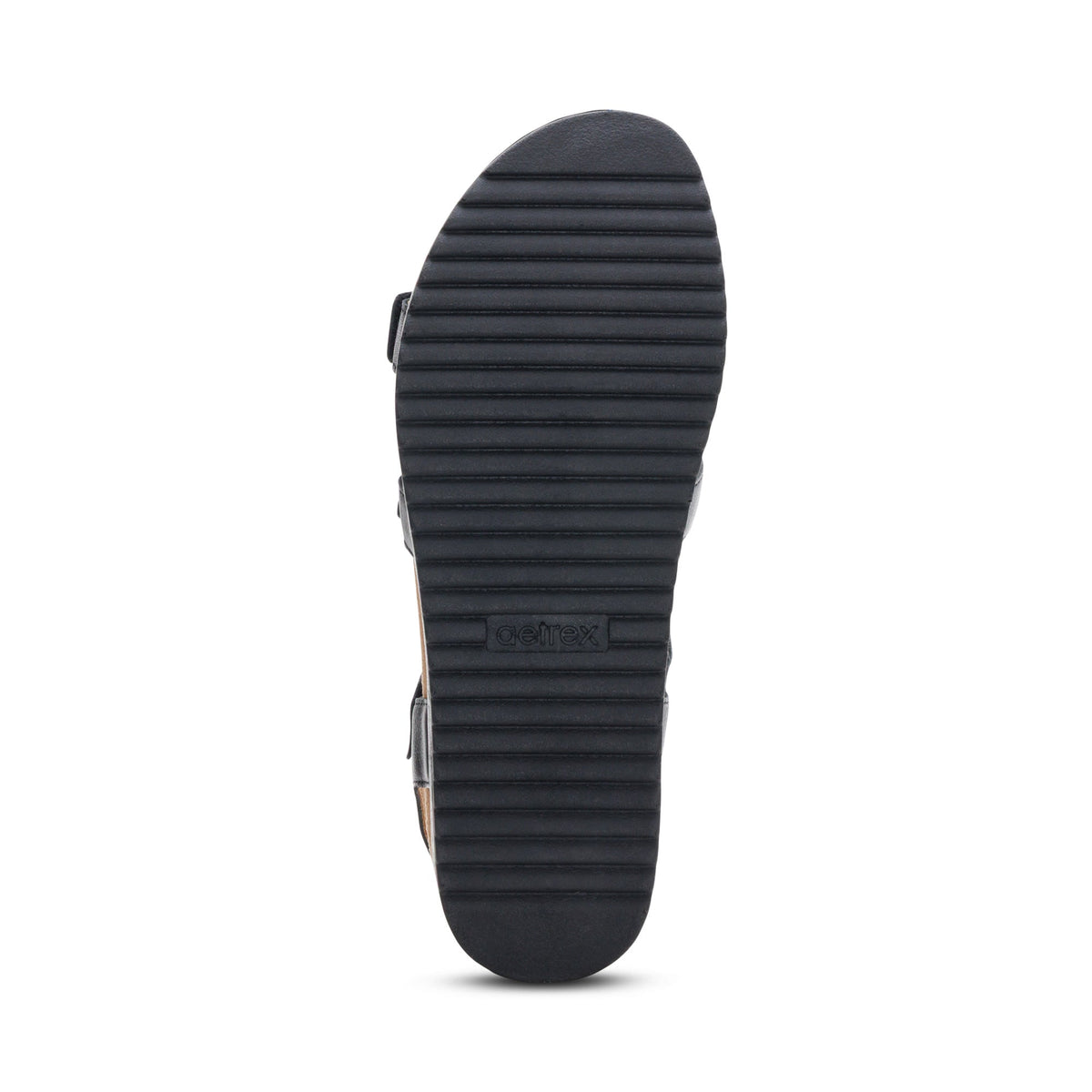 Aetrex Aria Arch Support Platform Sandal - Black