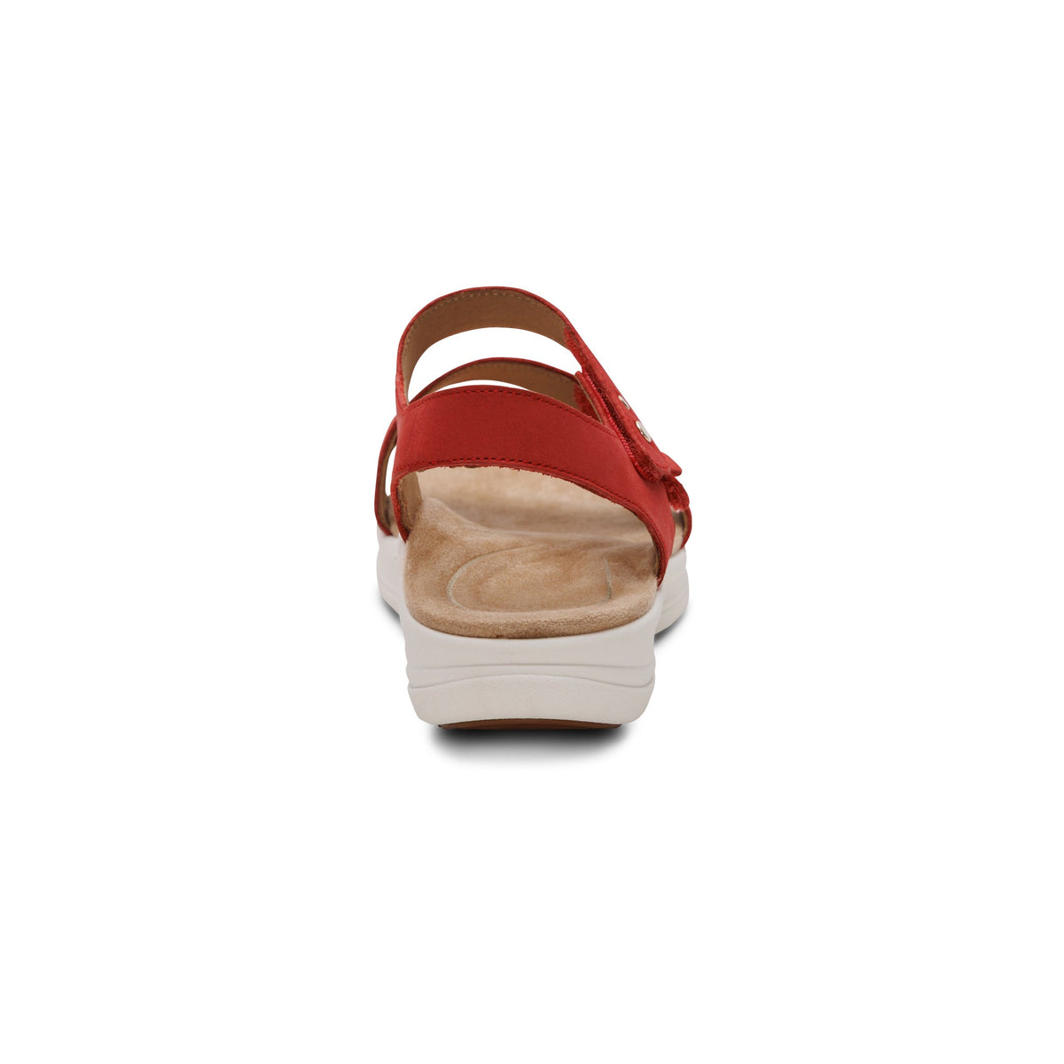 Aetrex Savannah Adjustable Quarter Strap Sandal - Red