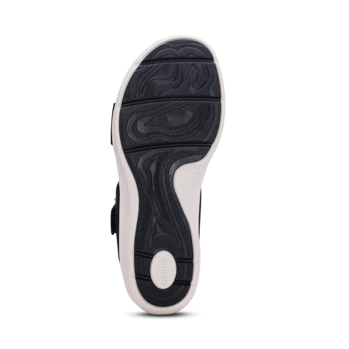 Aetrex Jenny Adjustable Slide Sandal - Black