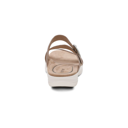 Aetrex Jenny Adjustable Slide Sandal - Taupe
